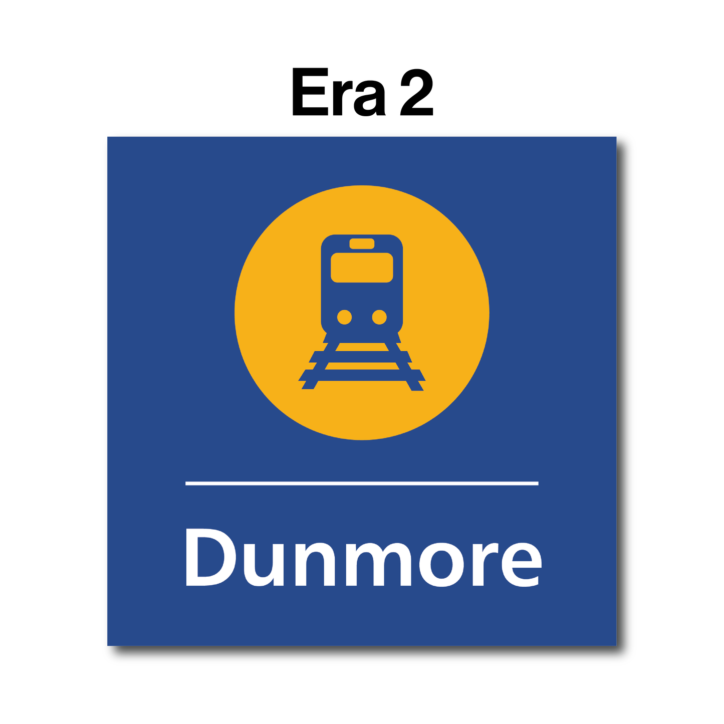 CityRail Square Entrance Sign Personalised | Old-Style Sydney Train Sign