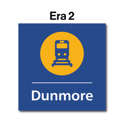 CityRail Square Entrance Sign Personalised | Old-Style Sydney Train Sign