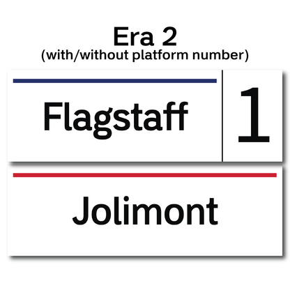 Personalised Melbourne Train Station Sign