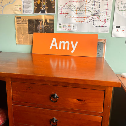 Personalised Sydney Station Sign: Train, Metro, Light Rail, Bus, Ferry