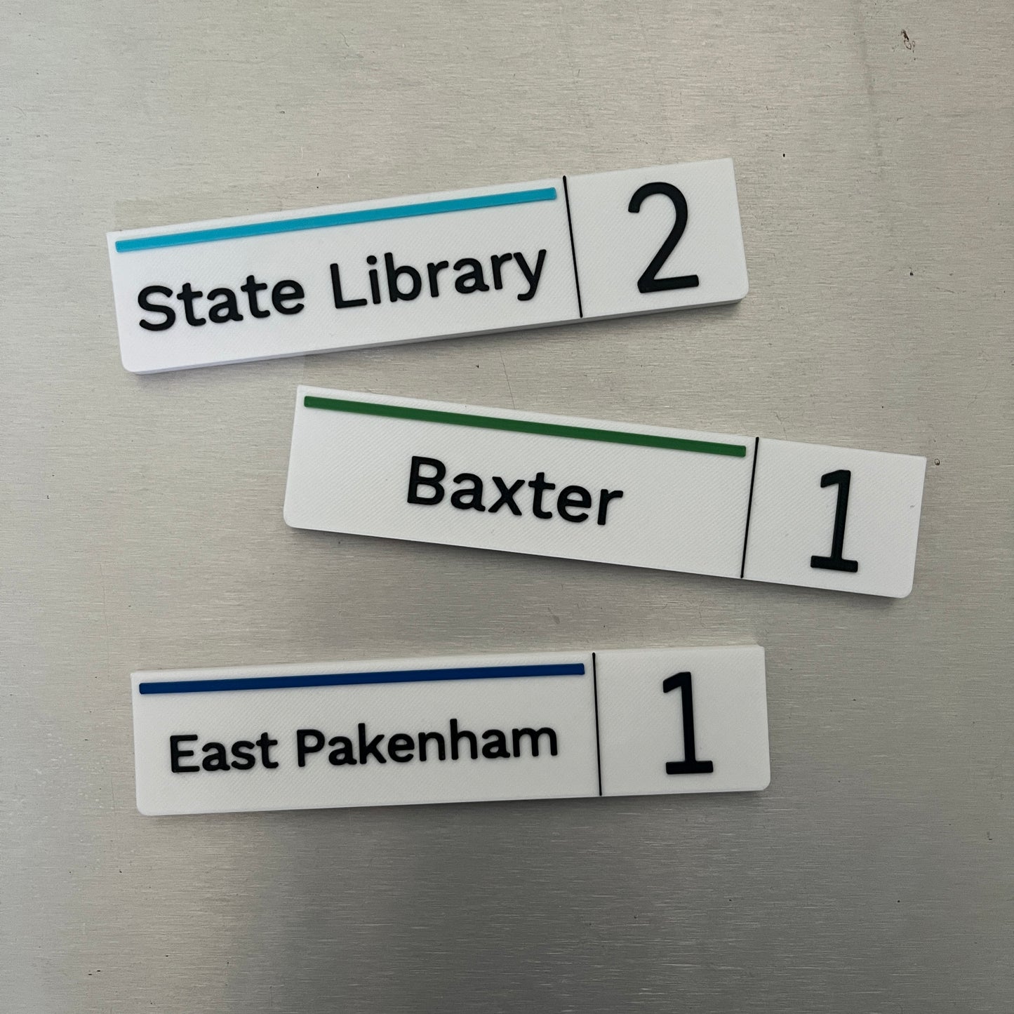 Personalised Melbourne Station Magnets | Era 2 | PREORDER FOR MID-JULY
