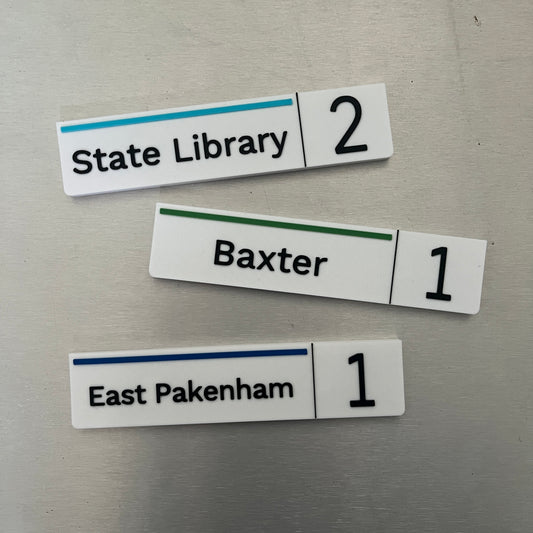 Personalised Melbourne Station Magnets | Era 2 | PREORDER FOR MID-JULY