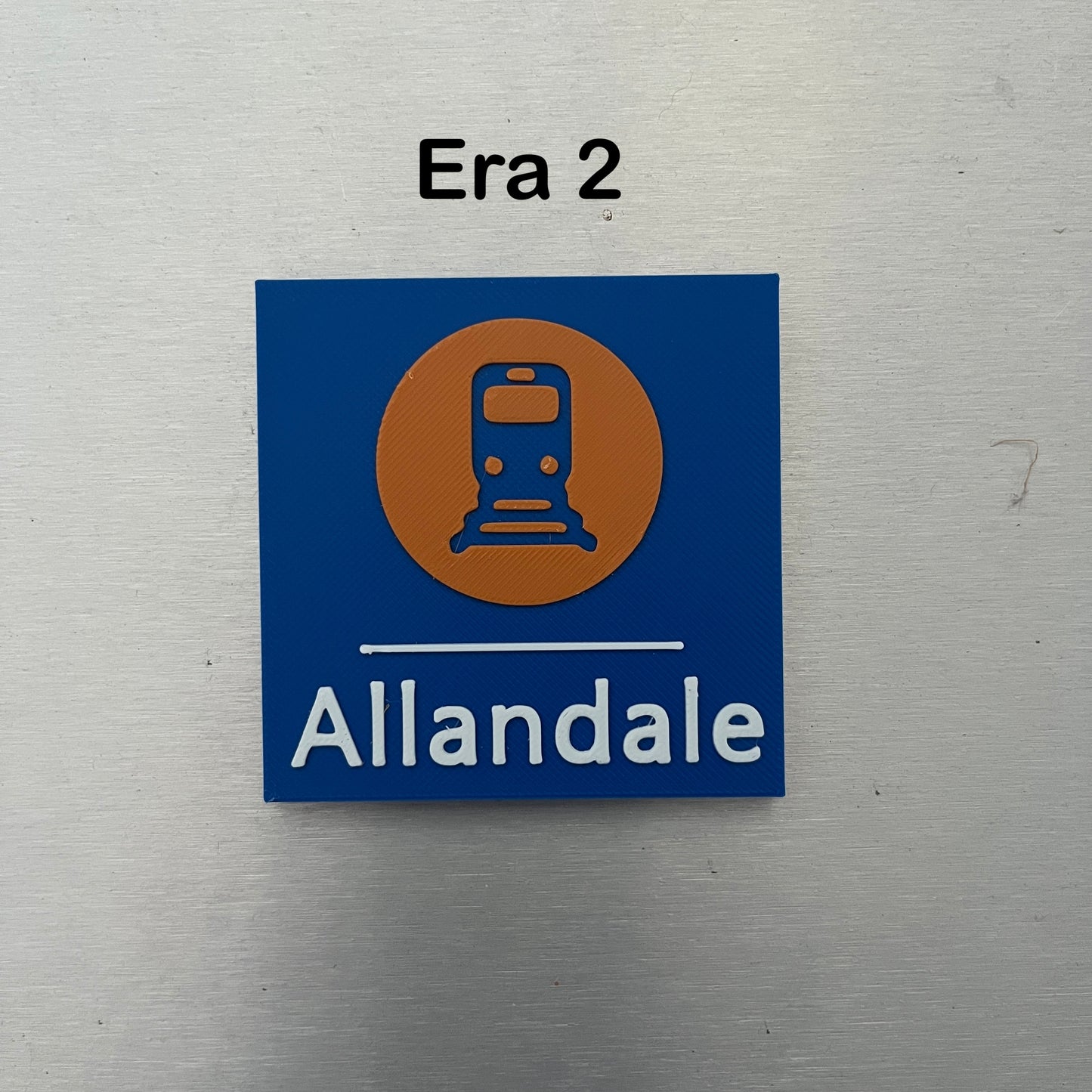 CityRail Square Sign Magnets Personalised | Old-Style Sydney Train Sign | PREORDER FOR MID-JULY