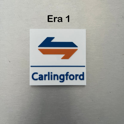 CityRail Square Sign Magnets Personalised | Old-Style Sydney Train Sign | PREORDER FOR MID-JULY