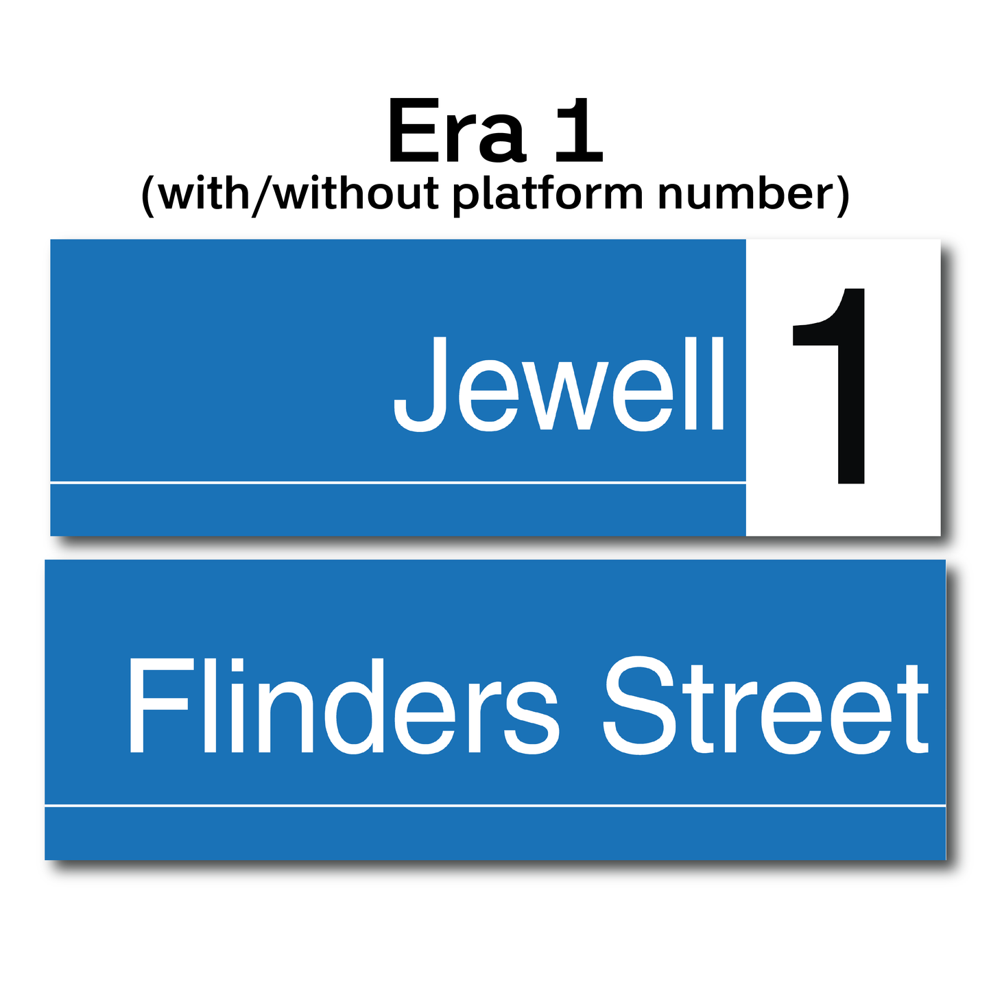 Personalised Melbourne Train Station Sign